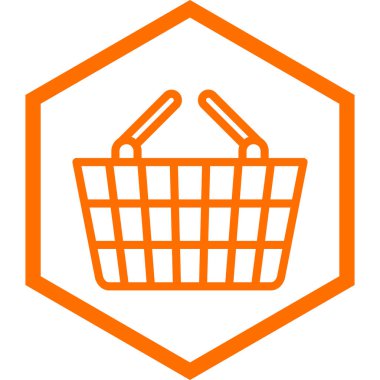 Alışveriş arabası ikonu. vektör illüstrasyonu