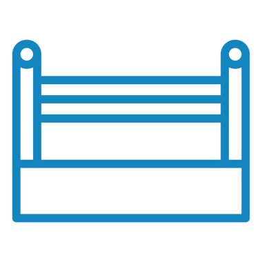 Yedek kulübesi Web simgesi basit illüstrasyon