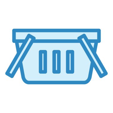 Vektör çizim sepet simgesi