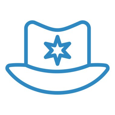 Şapka. Web simgesi basit illüstrasyon