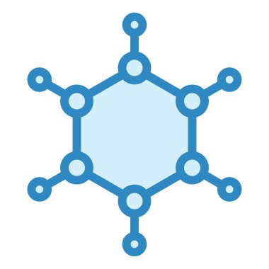 Polimer. Web simgesi basit illüstrasyon