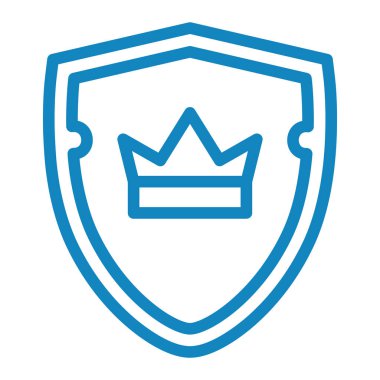 kalkan ikon vektör illüstrasyonu