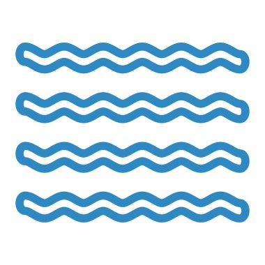 Dalga simgesi vektör illüstrasyonu