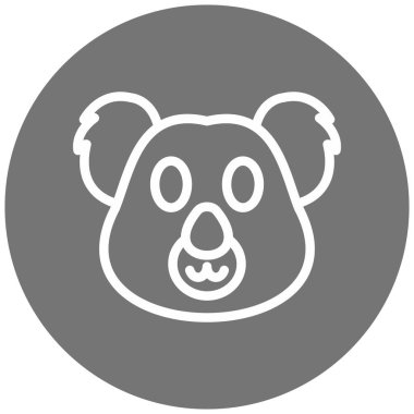 Coala modern simge vektör illüstrasyonu