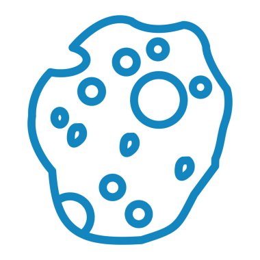 Bakteriler. Web simgesi basit illüstrasyon