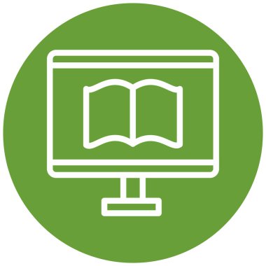 Kitap. Web simgesi basit illüstrasyon