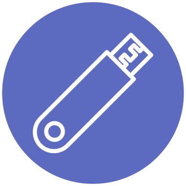 USB flash disk simgesi. Web için basit 16 e vektör simgesi çizimi