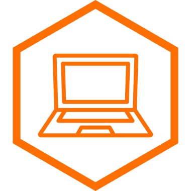 laptop vektör simgesi modern illüstrasyon