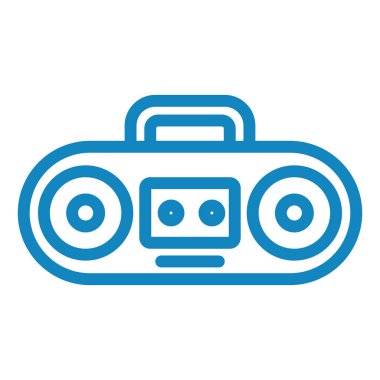 Müzik. Web simgesi basit illüstrasyon