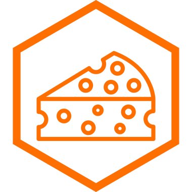 Peynir simgesi vektör illüstrasyonu