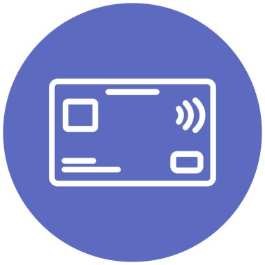 Kredi kartı vektör simgesi