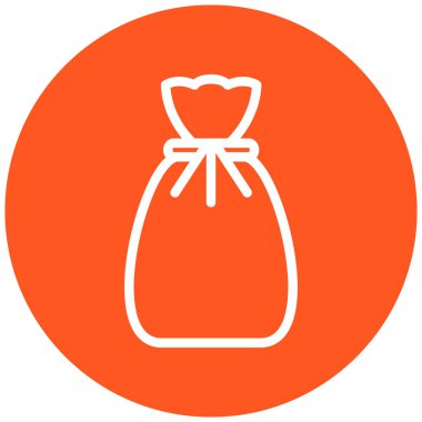 Çanta. Web simgesi basit illüstrasyon