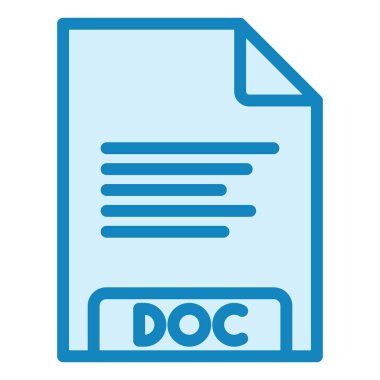 Belge. Web simgesi basit illüstrasyon