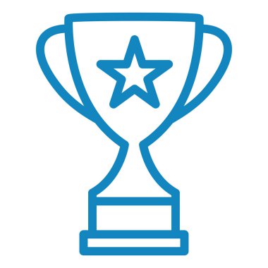 Kupa. Web simgesi basit illüstrasyon