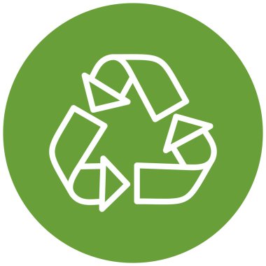 Geri dönüşüm simgesi vektör resimlemesi