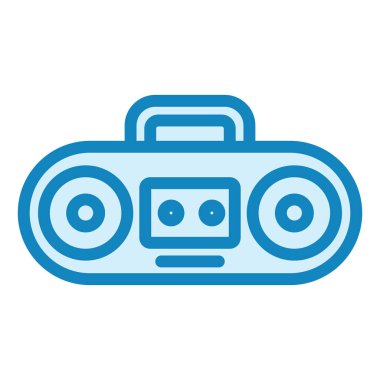 Boombox simgesinin vektör çizimi