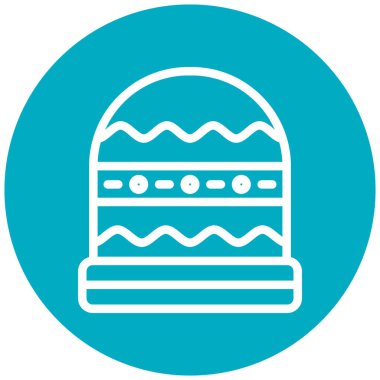 Vektör çizim Noel şapka