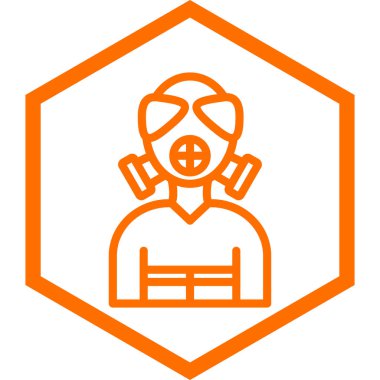 Bir kafatası simgesinin vektör çizimi