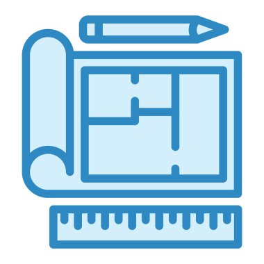 ev planı vektör çizim