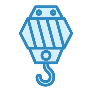 Vinç kancası ikonu. vektör illüstrasyonu