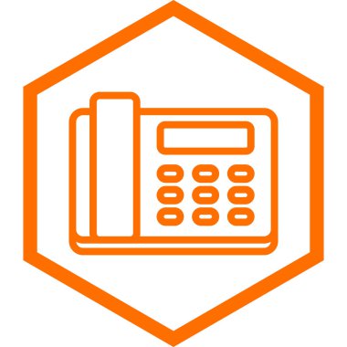 Turuncu vektör satırı simgesi