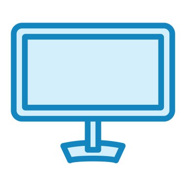 monitör simgesi, vektör illüstrasyonu basit tasarım 