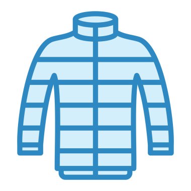 Kabarık ceket. Web simgesi basit illüstrasyon