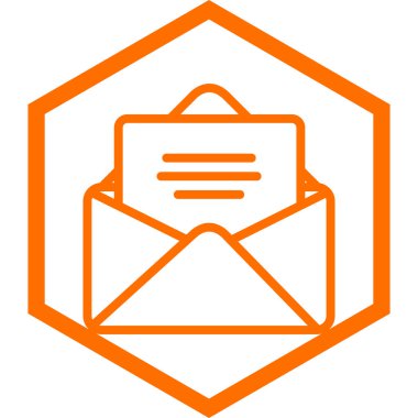 Posta simgesinin vektör illüstrasyonu