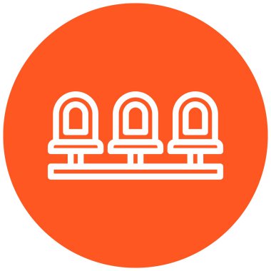 Kiliseye. Web simgesi basit illüstrasyon