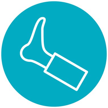 Tek bir simgenin vektör illüstrasyonu