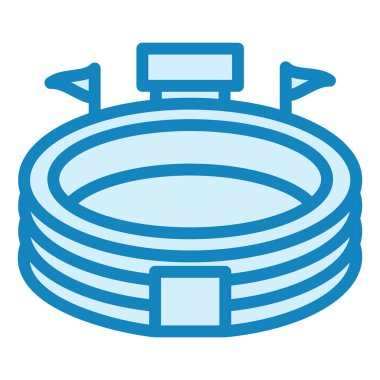 Stadyum modern ikon vektör illüstrasyonu 