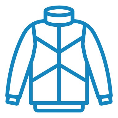 Ceket. Web simgesi basit illüstrasyon