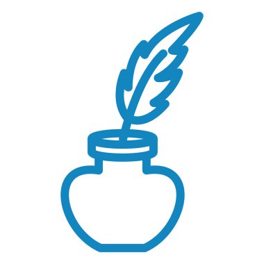 Mürekkep. Web simgesi basit illüstrasyon