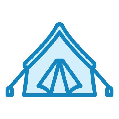 Çadır modern simge vektör illüstrasyonu 