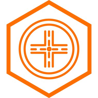 Haç. Web simgesi basit tasarım