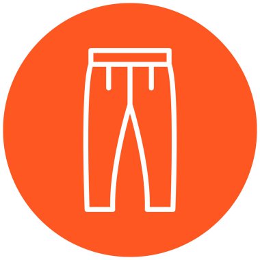 Pantolon. Web simgesi basit illüstrasyon