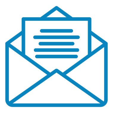 Mektup. Web simgesi basit illüstrasyon