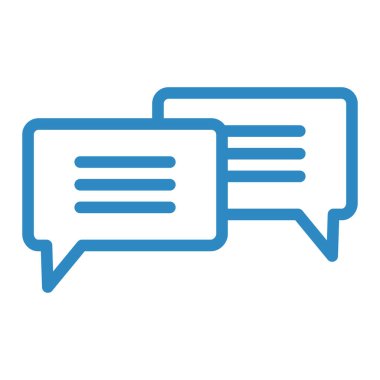 Sohbet mesajı vektör illüstrasyonu