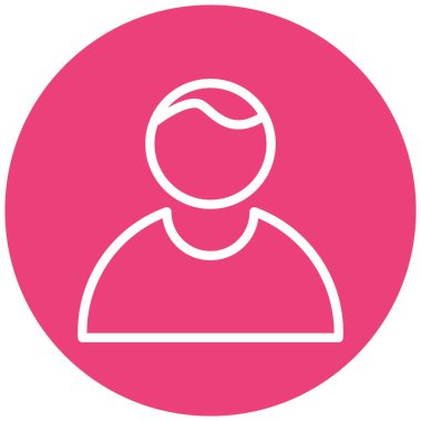 kullanıcı. Web simgesi basit illüstrasyon