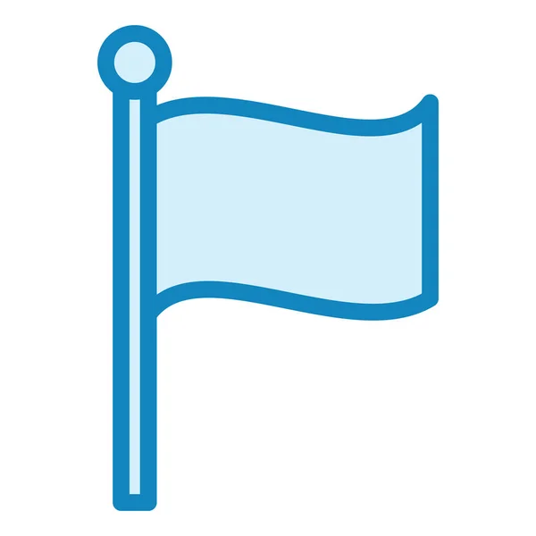 Bandeira Ícone Web Ilustração Simples — Vetor de Stock