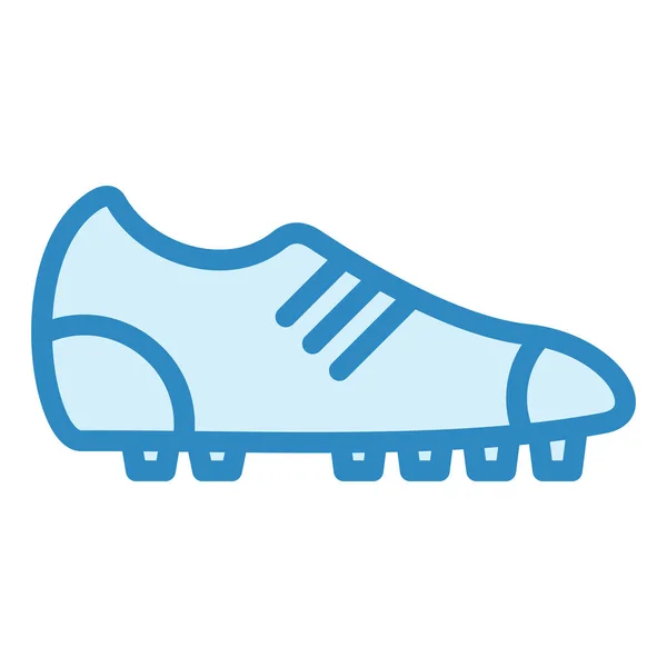 Chaussure Football Icône Web Illustration Simple — Image vectorielle