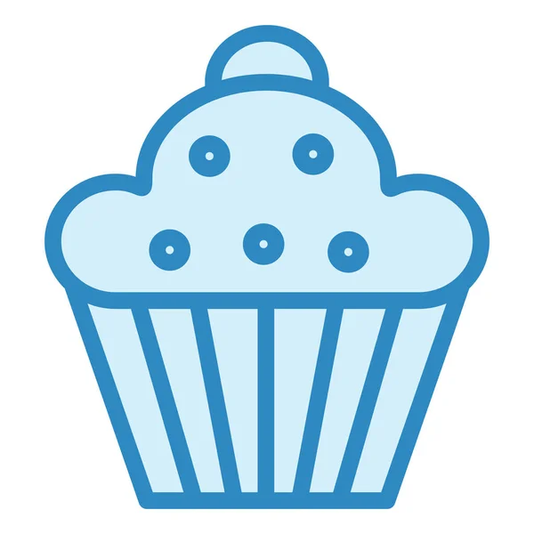 Muffin Web Symbol Einfache Illustration — Stockvektor