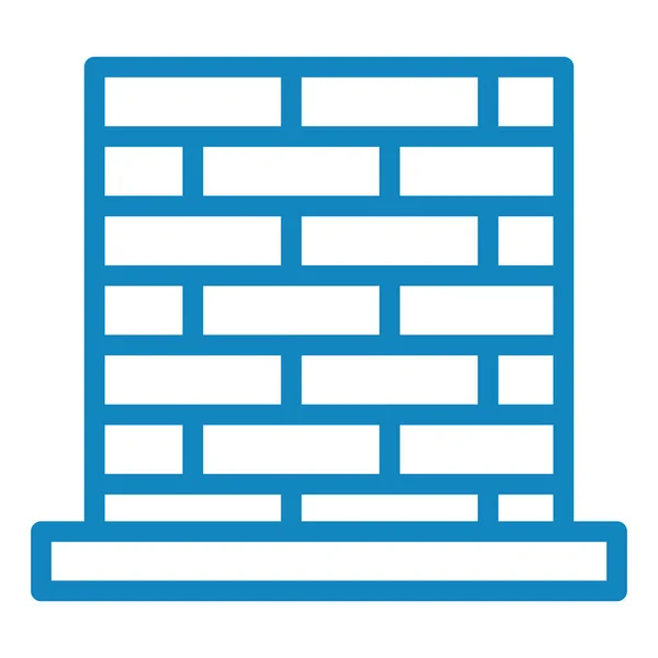 レンガの壁 Webアイコンシンプルなイラスト — ストックベクタ