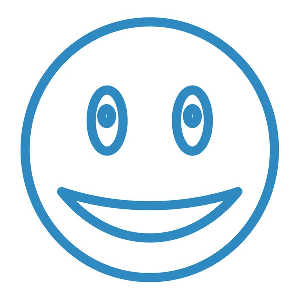 Χαμόγελο Εικονίδιο Πρόσωπο Διανυσματική Απεικόνιση — Διανυσματικό Αρχείο
