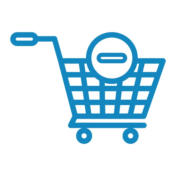 Shopping Cart Icon Thin Line Illustration Store Vector Icons Web — Stock Vector