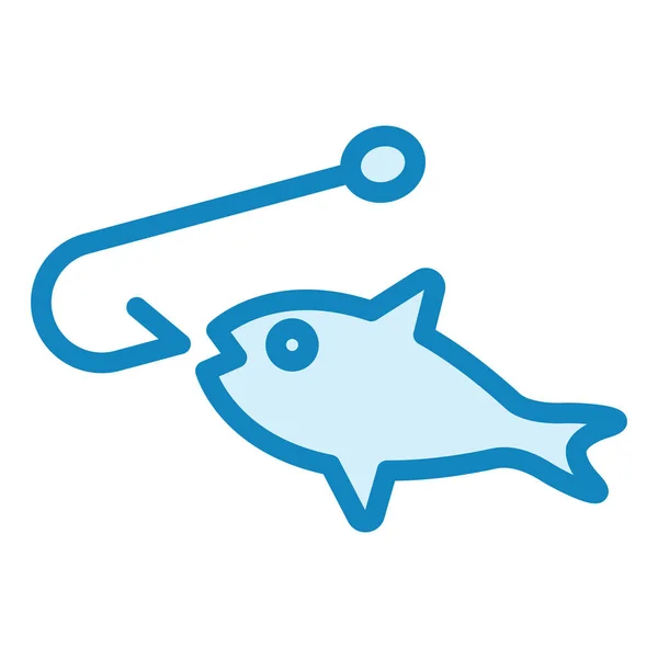Pesca Ícone Web Ilustração Simples — Vetor de Stock