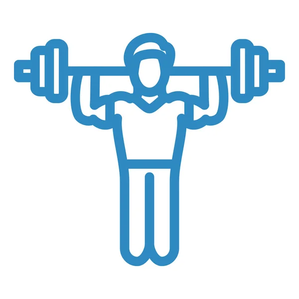 Fitness Vücut Geliştirme Vektör Simgesi — Stok Vektör