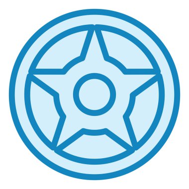 Tekerlek. Web simgesi basit illüstrasyon 