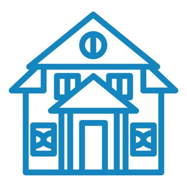 Ev. Web simgesi basit illüstrasyon