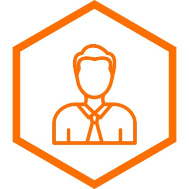 İnsan simgesinin vektör illüstrasyonu